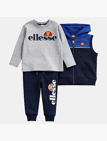 Ellesse - Conjunto t-shirts e calças com casaco acolchoado estampado
