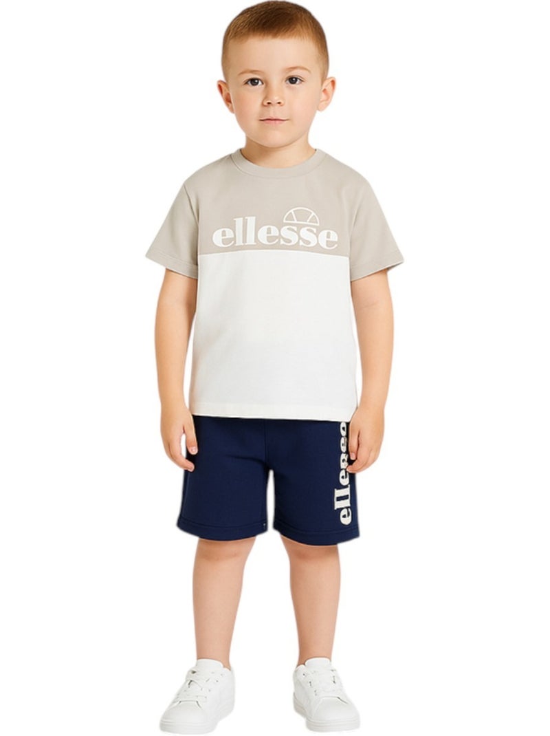 Ellesse - Pack 2 t-shirts e 1 calção menino estampado Branco - Kiabi