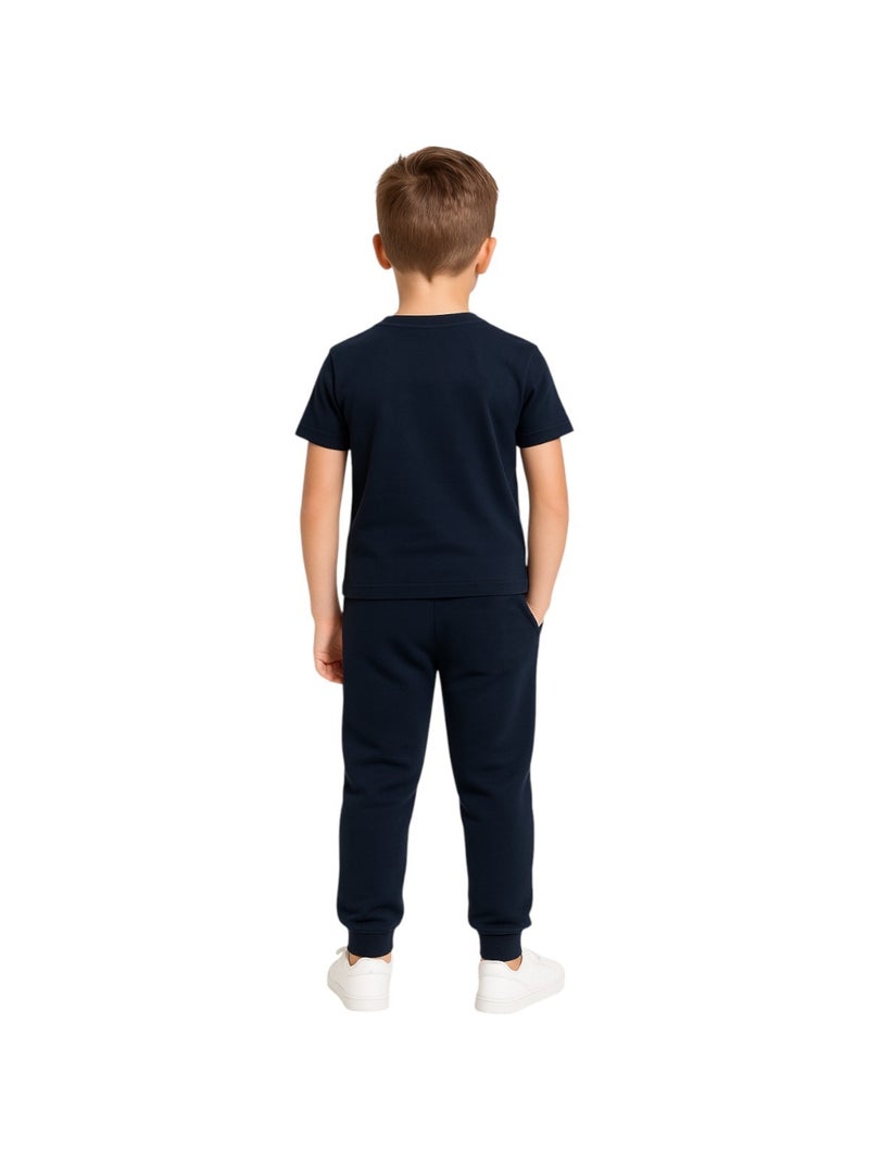 Ellesse - Pack 2 t-shirts e 1 calças de jogging menino estampado Azul-marinho - Kiabi