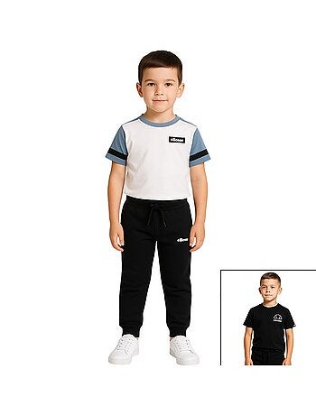 Ellesse - Pack 2 t-shirts e 1 calças de jogging menino estampado