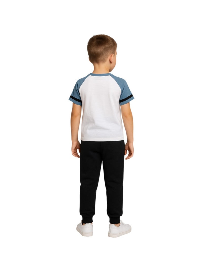 Ellesse - Pack 2 t-shirts e 1 calças de jogging menino estampado Branco - Kiabi