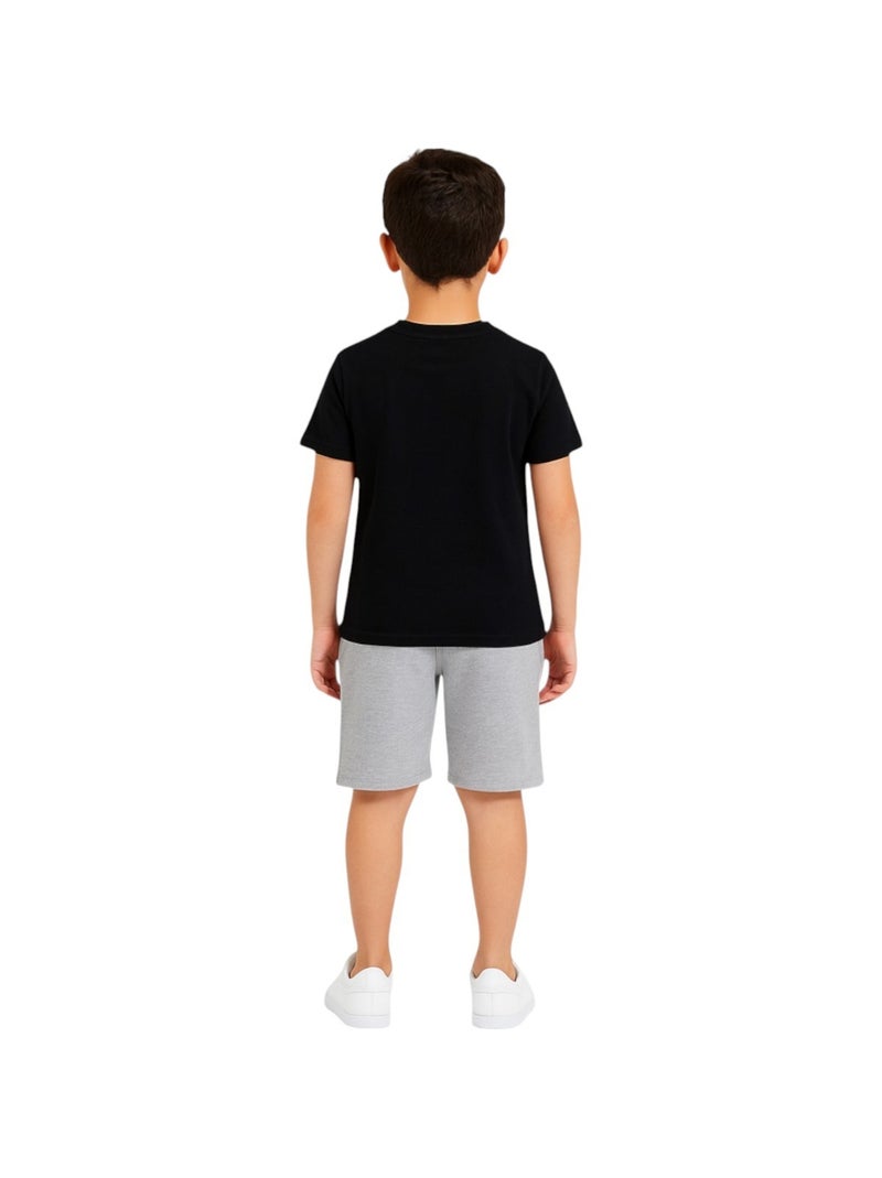 Ellesse - Pack 2 t-shirts e calção menino estampado Preto - Kiabi