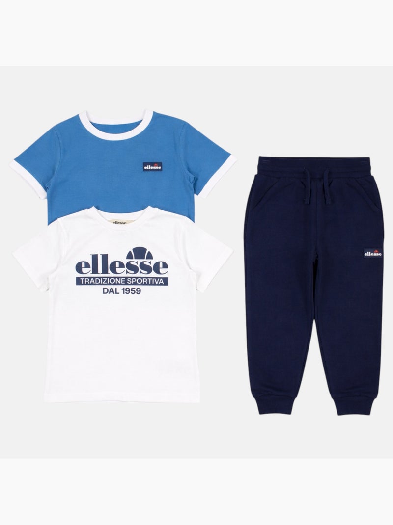 Ellesse - Pack de 2 T-shirts e calça de treino  menino Branco - Kiabi