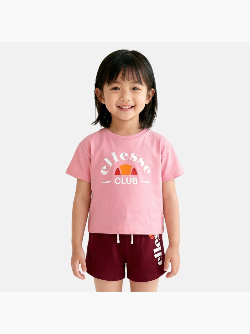 Ellesse - Pack de 2 T-shirts e calções  menina Bordô - Kiabi