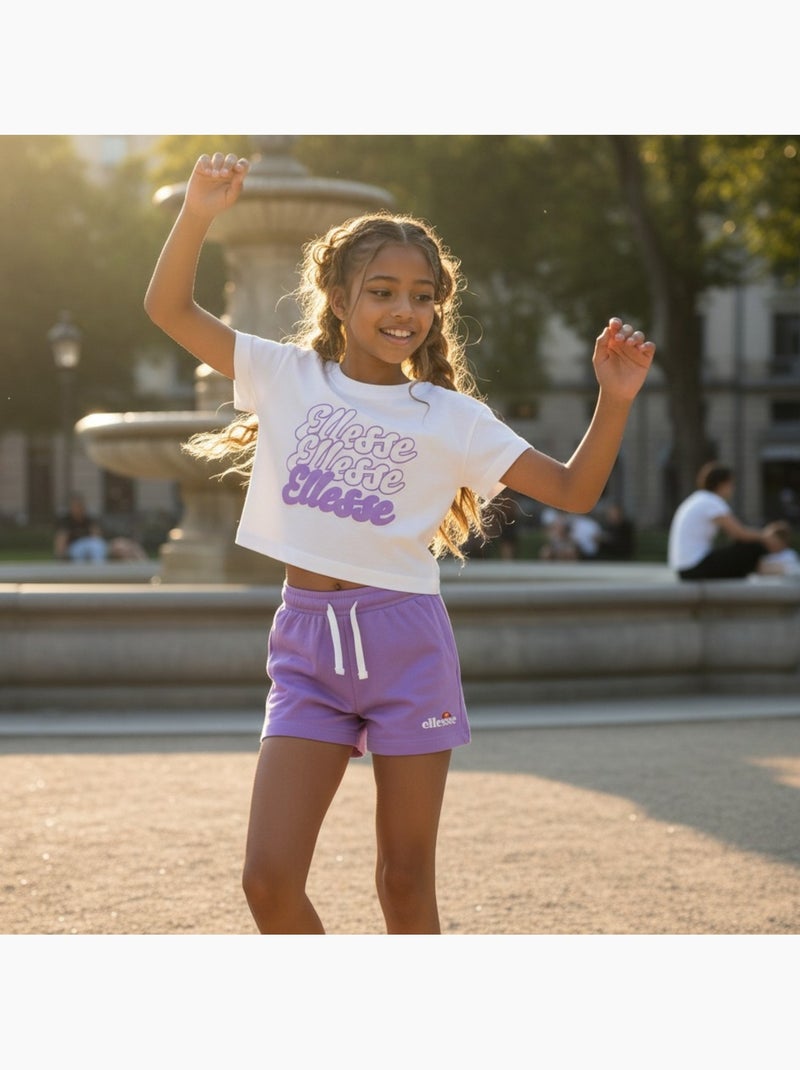Ellesse - Pack de 2 T-shirts e calções  menina Roxo - Kiabi