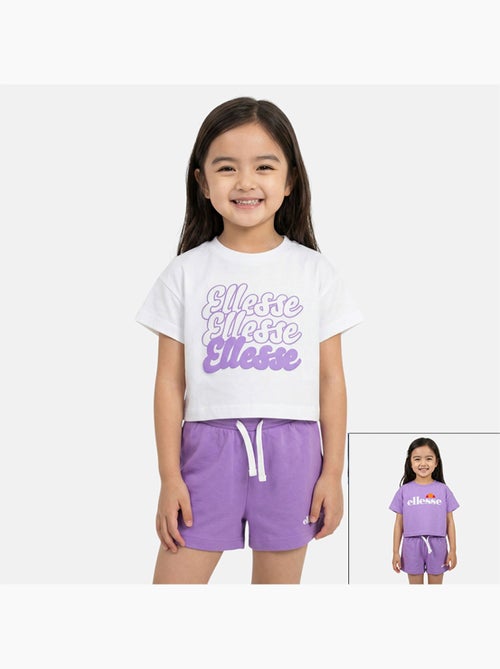 Ellesse - Pack de 2 T-shirts e calções menina - Kiabi Ellesse - Pack de 2 T-shirts e calções menina - Kiabi