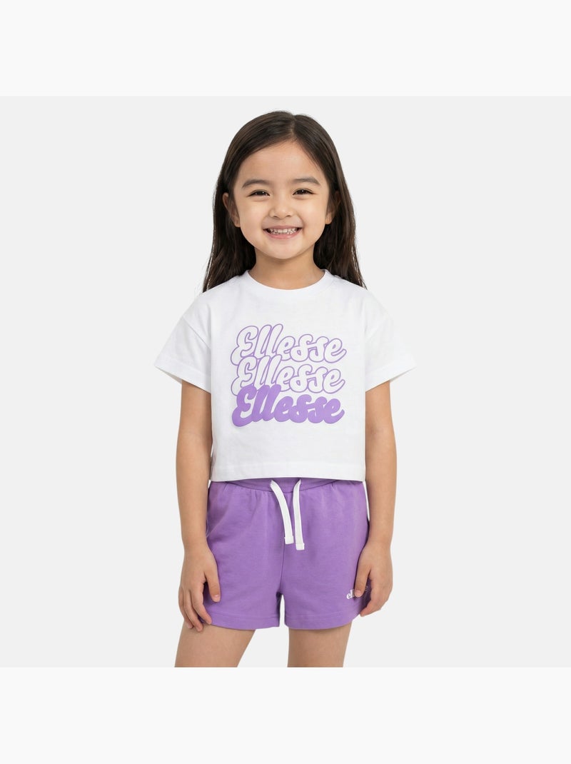 Ellesse - Pack de 2 T-shirts e calções  menina Roxo - Kiabi