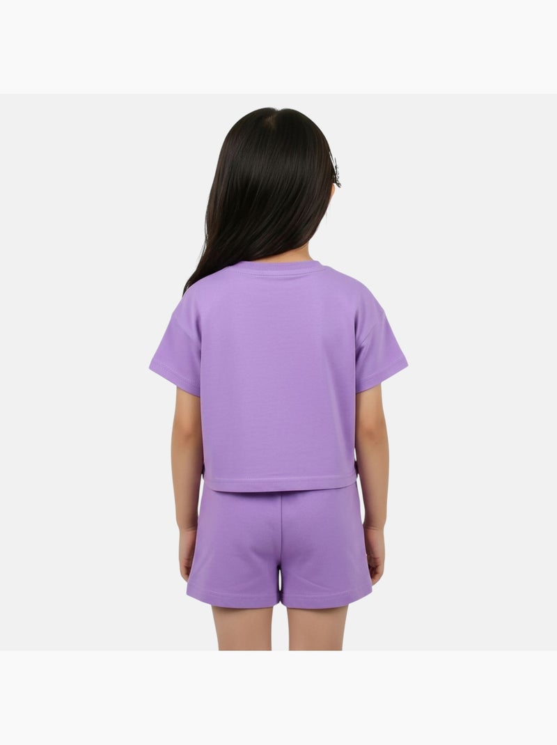 Ellesse - Pack de 2 T-shirts e calções  menina Roxo - Kiabi