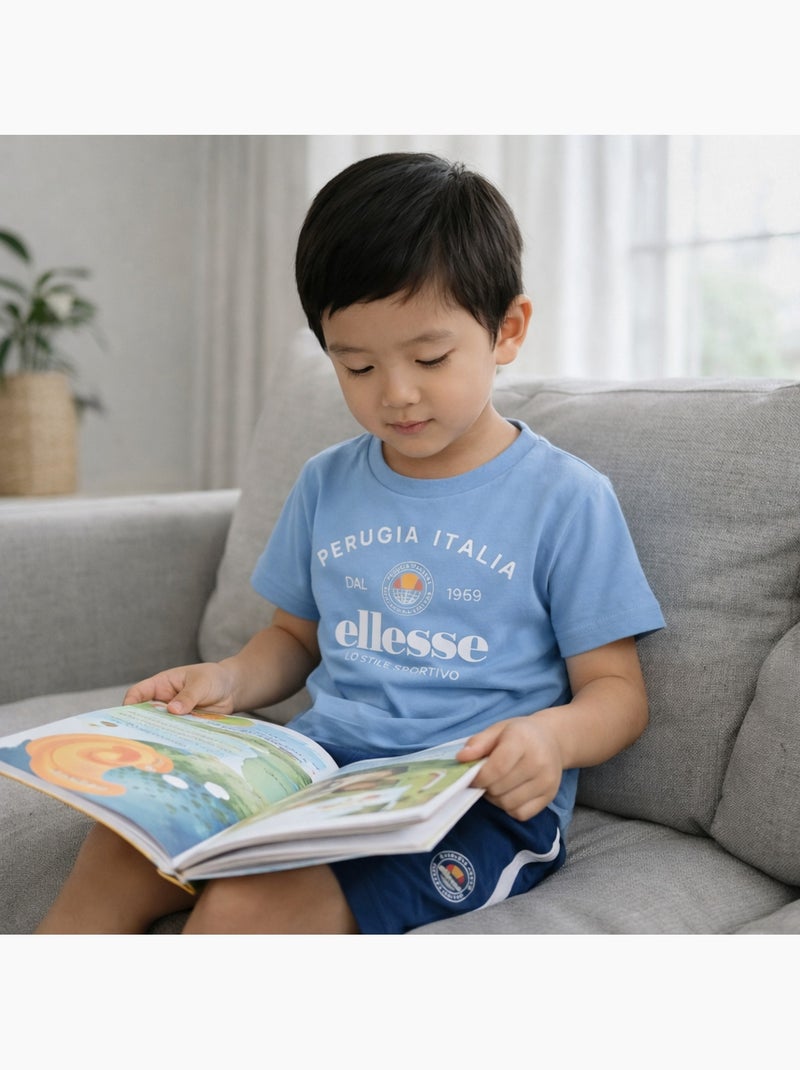 Ellesse - Pack de 2 T-shirts e calções  menino Azul - Kiabi