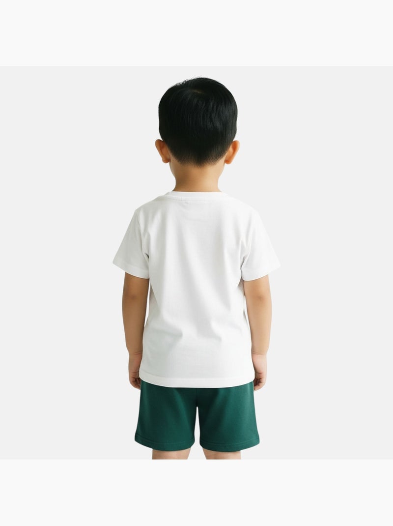 Ellesse - Pack de 2 T-shirts e calções  menino Verde - Kiabi
