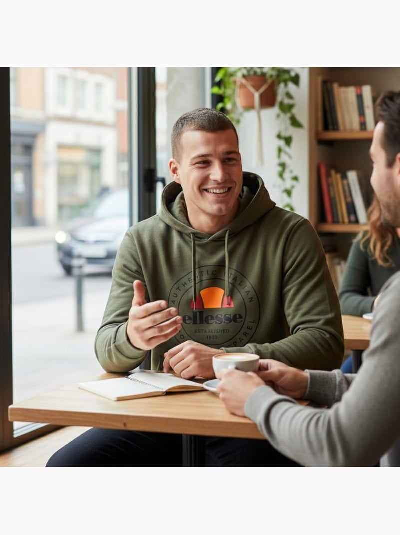 Ellesse - Sweat com capuz  homem do S ao XXL Cáqui - Kiabi