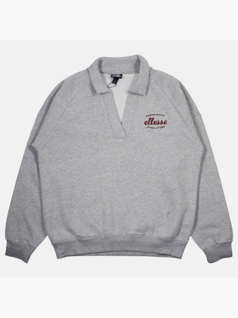 Ellesse - Sweat com capuz mulher estampado Cinza - Kiabi