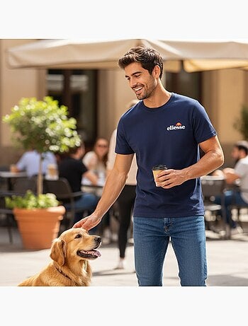 Ellesse - T-shirt manga curta homem estampada