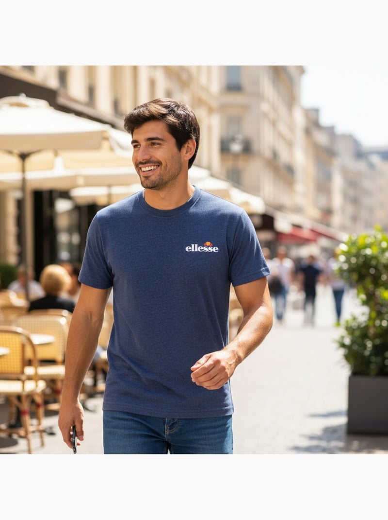 Ellesse - T-shirt manga curta homem estampada Azul-marinho - Kiabi