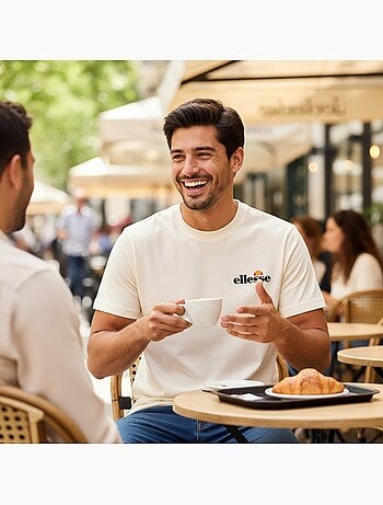 Ellesse - T-shirt manga curta homem estampada