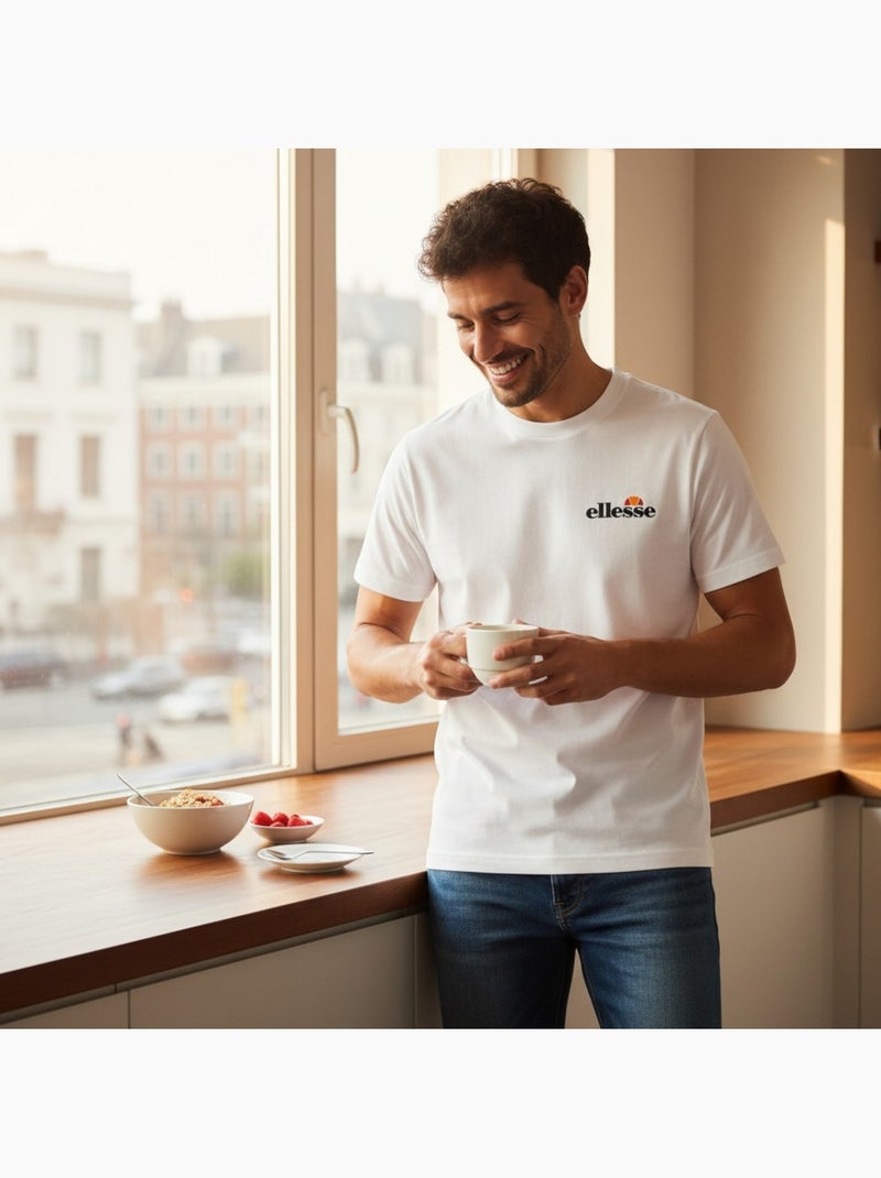 Ellesse - T-shirt manga curta homem estampada Branco - Kiabi