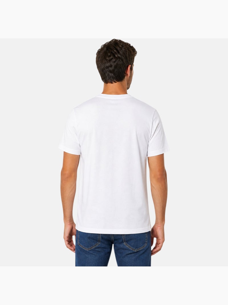 Ellesse - T-shirt manga curta homem estampada Branco - Kiabi