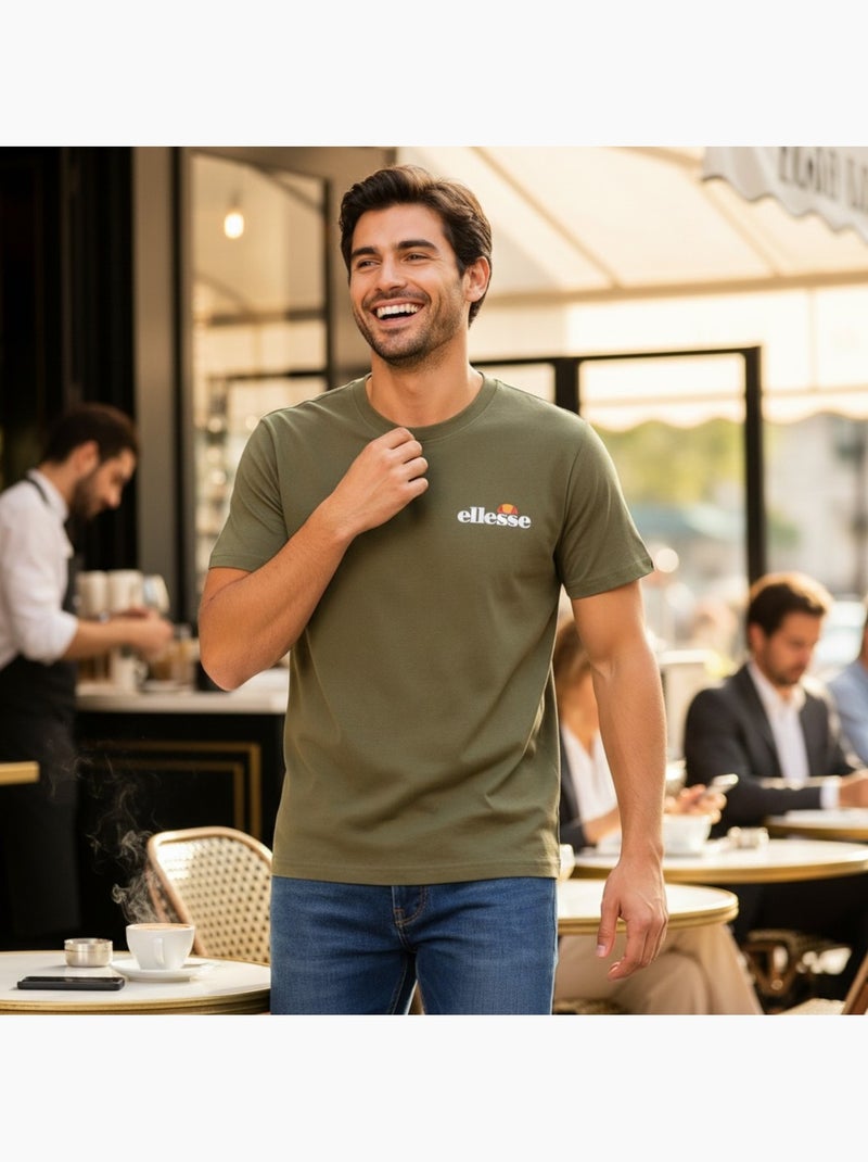 Ellesse - T-shirt manga curta homem estampada Cáqui - Kiabi