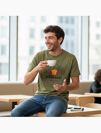 Ellesse - T-shirt manga curta homem estampada