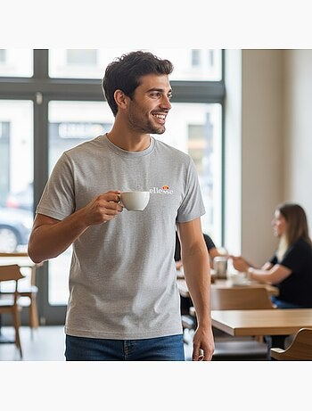 Ellesse - T-shirt manga curta homem estampada