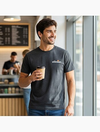 Ellesse - T-shirt manga curta homem estampada