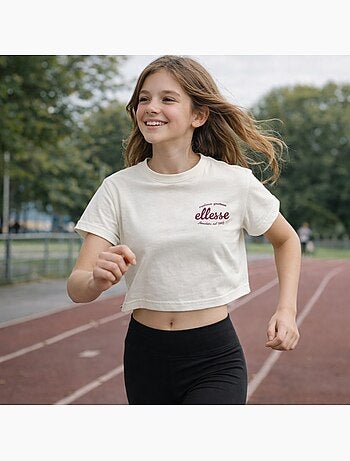 Ellesse - T-shirt manga curta menina