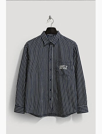 Embroidered striped long sleeve shirt giesto