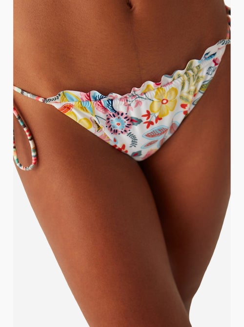 Escape parte de baixo de biquíni com estampa floral e detalhe de babado penti - Kiabi Escape parte de baixo de biquíni com estampa floral e detalhe de babado penti - Kiabi