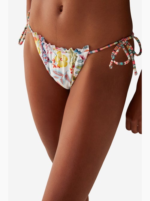 Escape parte de baixo de biquíni com estampa floral e detalhe de babado penti - Kiabi Escape parte de baixo de biquíni com estampa floral e detalhe de babado penti - Kiabi