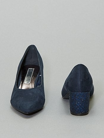 Escarpins com salto brilhante - Kiabi