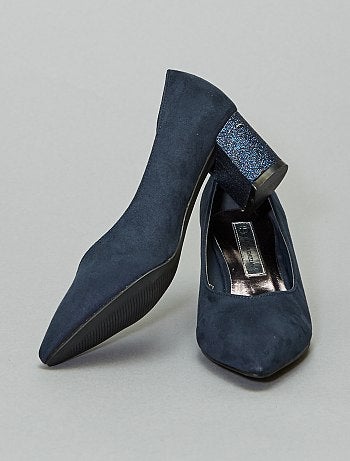 Escarpins com salto brilhante - Kiabi