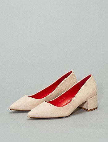 Escarpins com salto quadrado - Kiabi