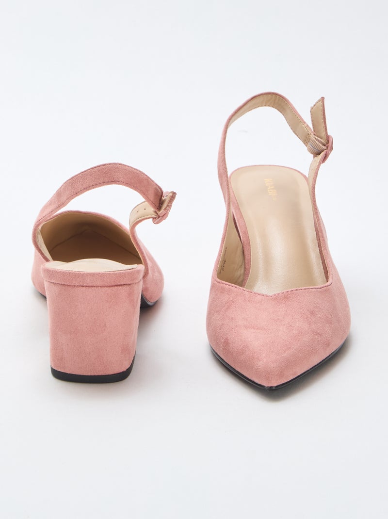 Escarpins de bico fino Rosa - Kiabi