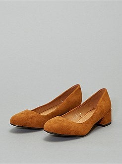 Escarpins de camurça sintética - Kiabi