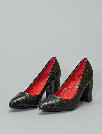 Escarpins efeito 'pele de cobra' - Kiabi