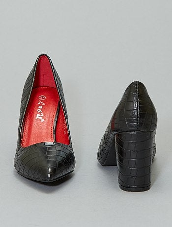 Escarpins efeito 'pele de cobra' - Kiabi