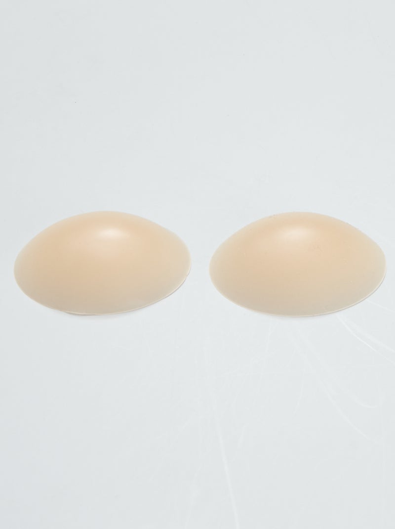 Esconde mamilos em silicone reutilizável bege - Kiabi