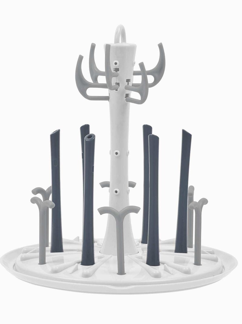 Escorredor de biberões compacto para 6 biberões 'Baby Moov' Azul/ Vermelho - Kiabi