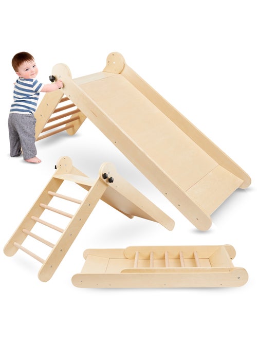 Escorrega infantil de madeira dobrável – design escandinavo hypermotion - Kiabi