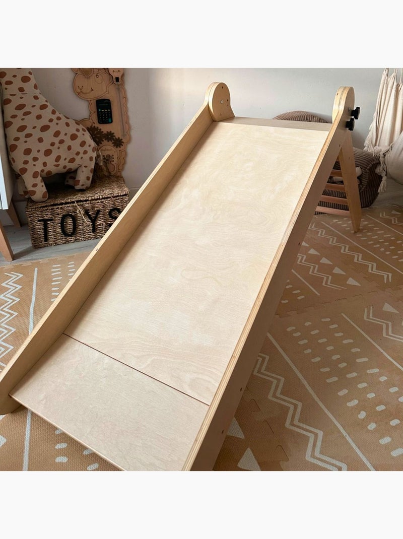 Escorrega infantil de madeira dobrável – design escandinavo hypermotion Bege - Kiabi