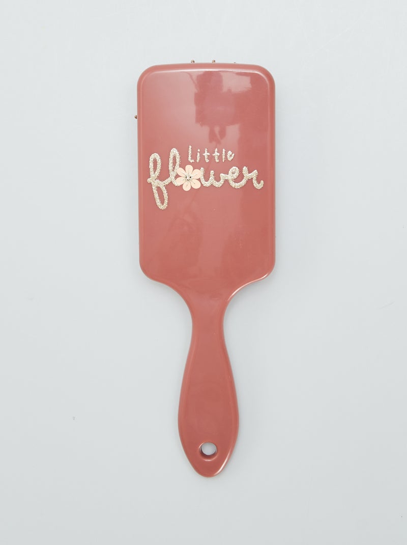 Escova de cabelo 'little flower' CASTANHO - Kiabi