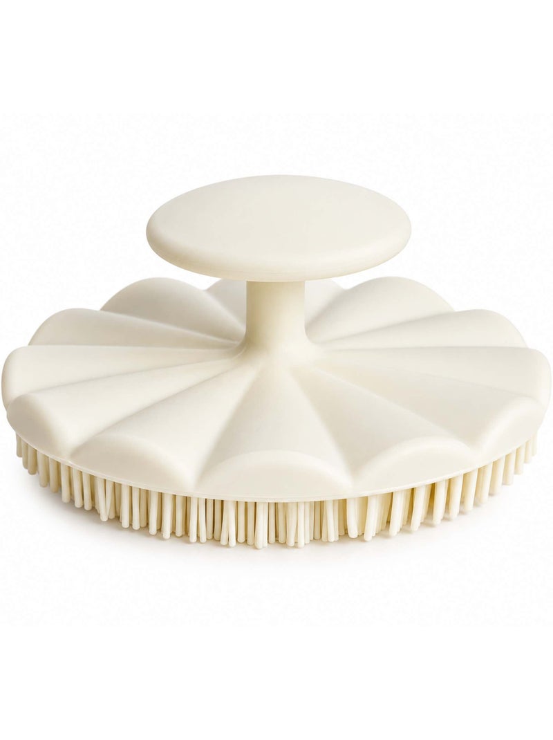 Escova de massagem do couro cabeludo para bebé em silicone | bo jungle Ecru - Kiabi