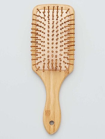 Escova para cabelo em madeira