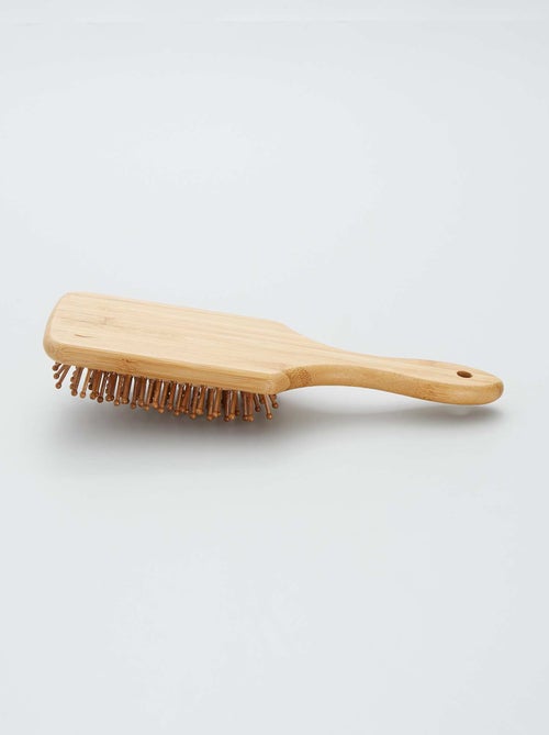 Escova para cabelo em madeira - Kiabi