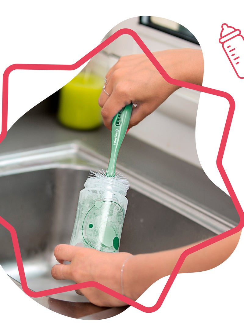 Escovas para biberão + tetina 'Badabulle' Verde - Kiabi