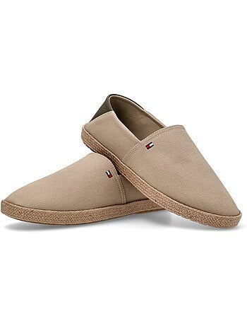 Espadrilhas bege para homem tommy hilfiger fm0fm05353