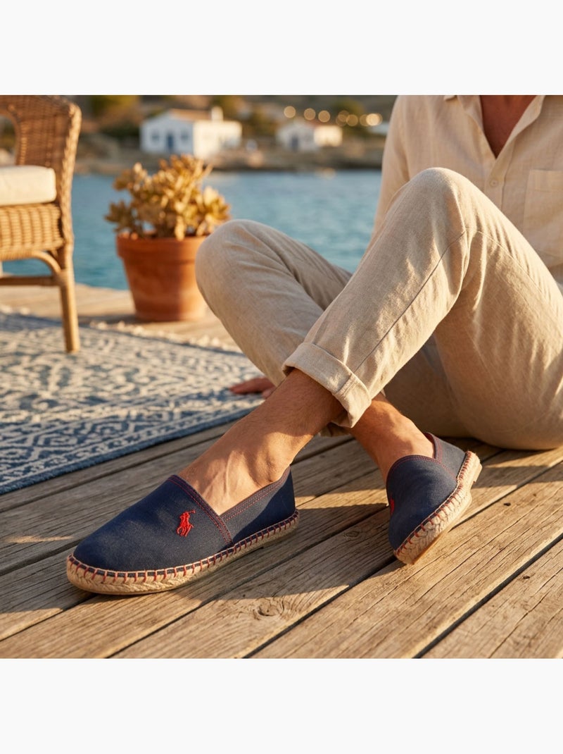Espadrilhas homem ozabi algodão tela verão espanha Azul-marinho - Kiabi