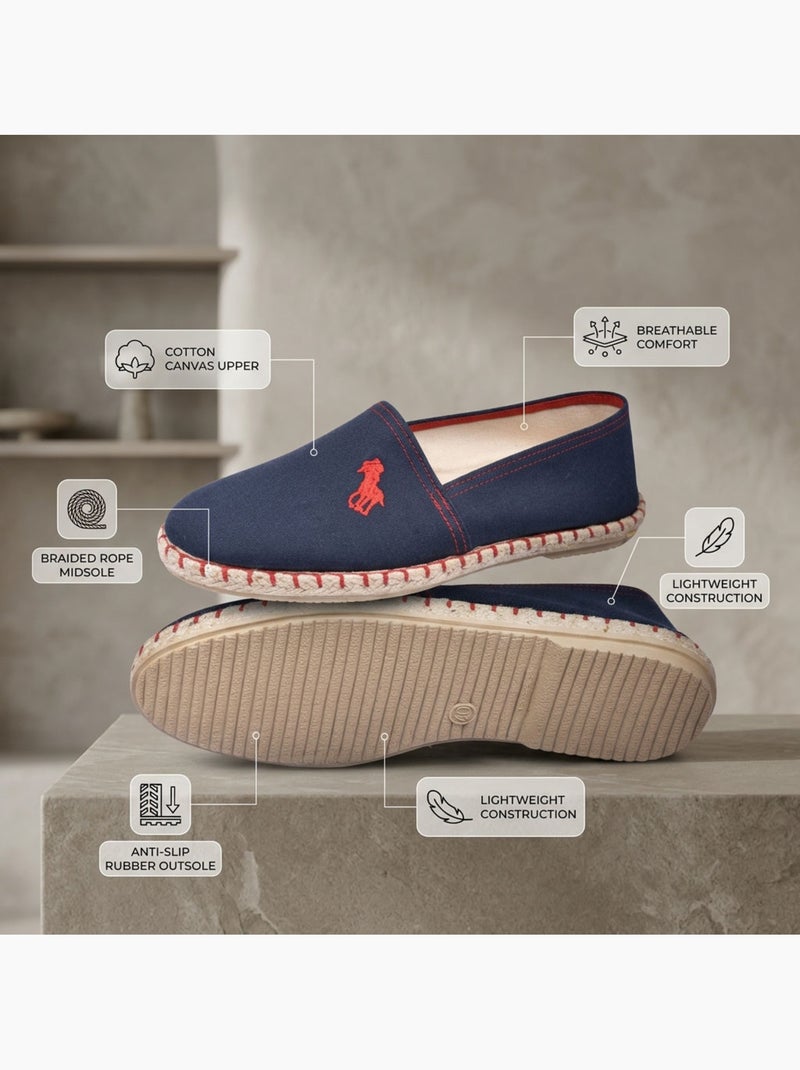 Espadrilhas homem ozabi algodão tela verão espanha Azul-marinho - Kiabi