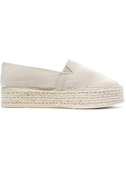 Espadrilles Flatform Ecru Calvin Klein Jeans para Mulher - Kiabi Espadrilles Flatform Ecru Calvin Klein Jeans para Mulher - Kiabi