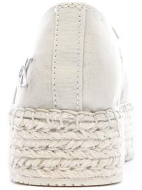 Espadrilles Flatform Ecru Calvin Klein Jeans para Mulher - Kiabi Espadrilles Flatform Ecru Calvin Klein Jeans para Mulher - Kiabi
